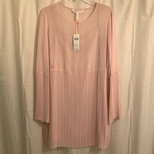 BCBGeneration Pink Pleated Dress Size Large